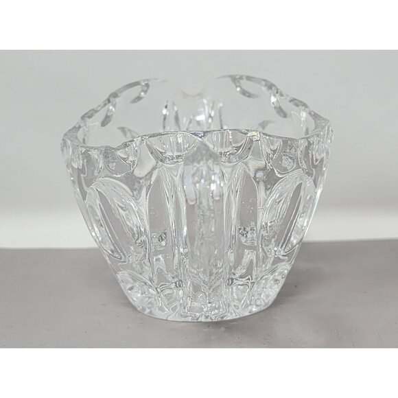 Vintage Clear Glass Cream &‎ Sugar Bowls With Elegant Cut Design (Not a Set) - Picture 3 of 15